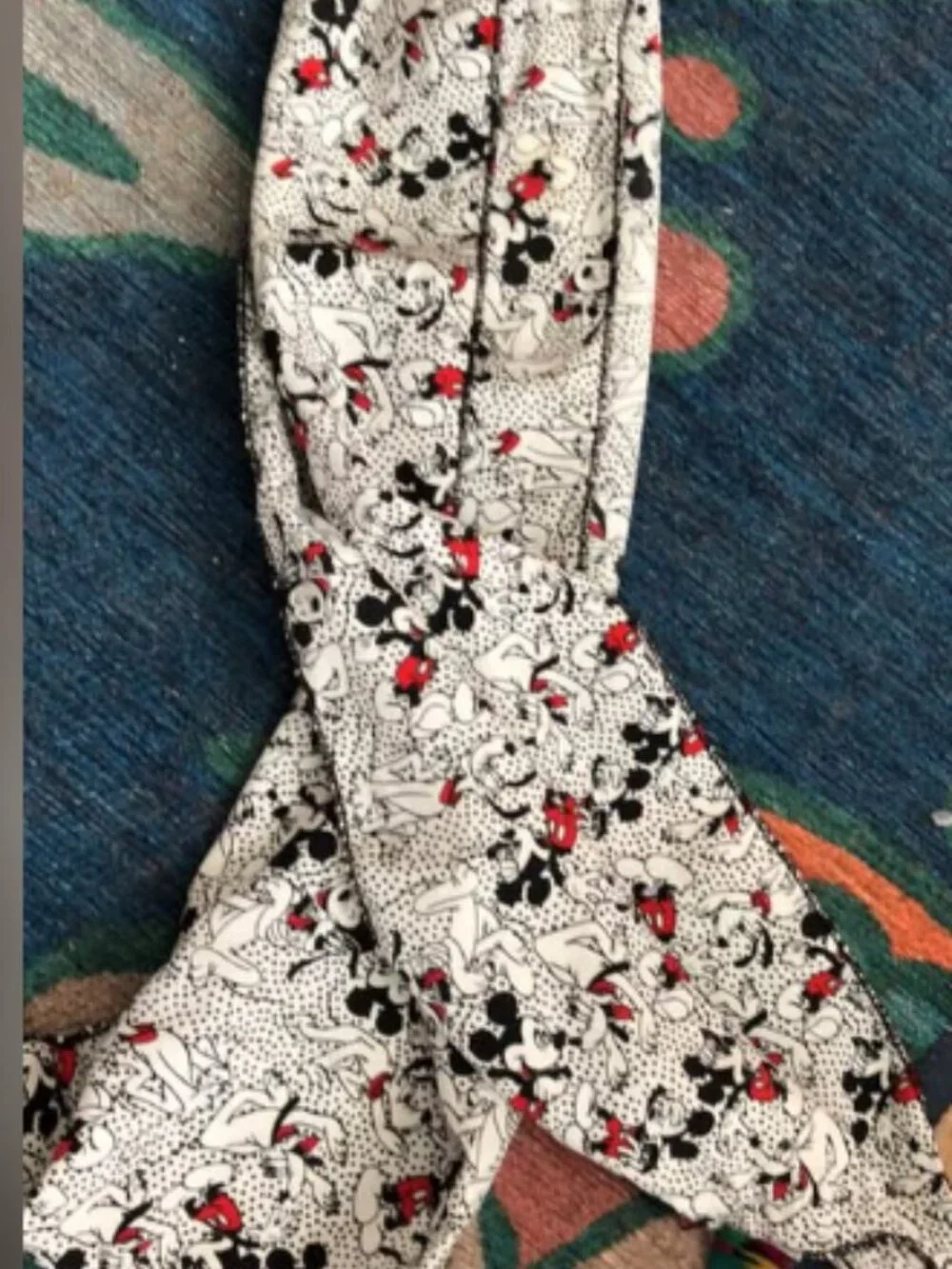 Mickey Vintage Disney Characters Mickey Mouse Pluto Scarf